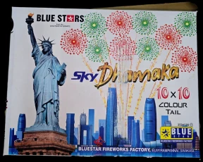 SKY DHAMAKA 10 * 10 Colour Tail Sky Shots - 1pcs