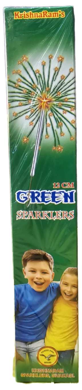 12 Cm Green Sparklers - 1 box ( 10 pieces )