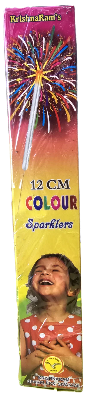 12 Cm Colour Sparklers - 1 box ( 10 pieces )