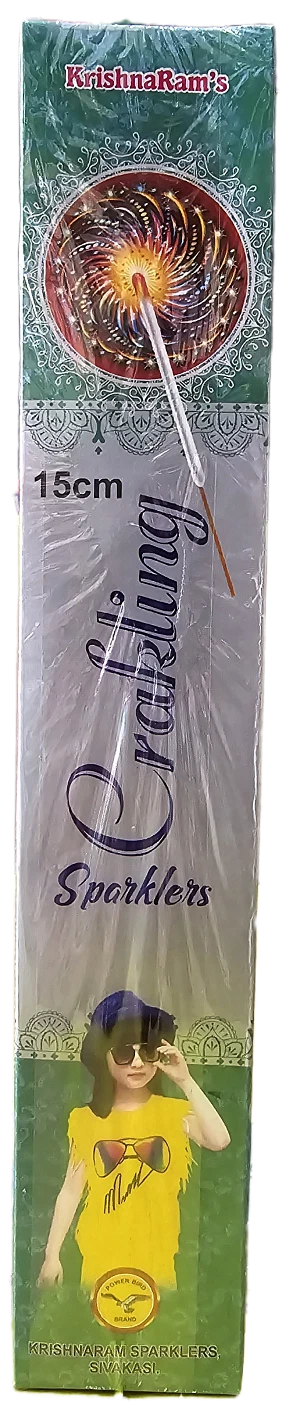 15cm Crackling Sparklers Crackers - 1 box ( 10 pieces )