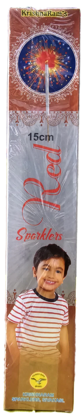 15 Cm Red Sparklers - 1 box ( 10 pieces )