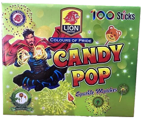 Candy Sparkle PopUp Matches Crackers - 10in1 Boxes
