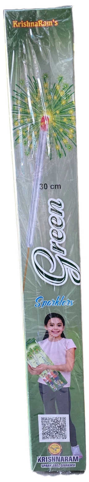 30 Cm Green Sparklers - 1 box ( 5 pieces )