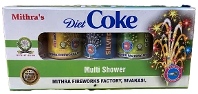 Multi Color Fancy Fountain 2 inch Diet Coke - 5pcs