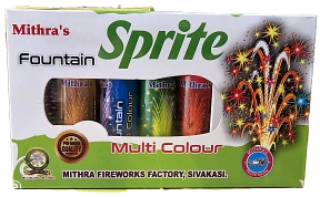 Sprite 4inch Multi Color Fancy Fountain - 5pcs