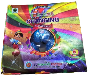 Tim Tim Color Changing Flower Pot Crackers - 1box( 5 pieces)
